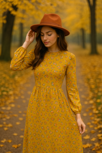 ست لباس زنانه با حال‌وهوای فصل پاییز در ایران